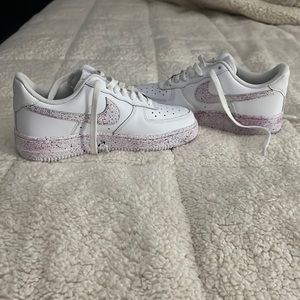 Woman’s Nike customs air forces size 7 1/2 custom paint splatter design